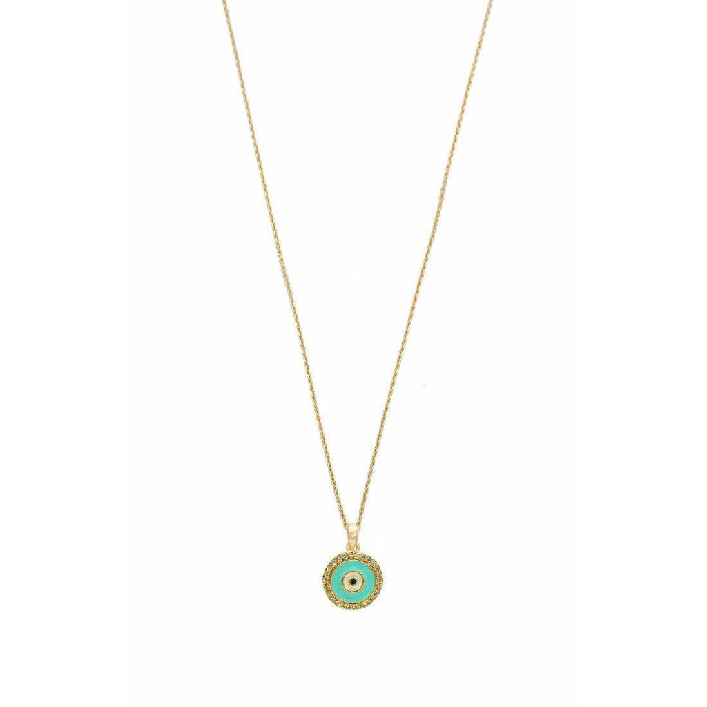 TAI  Circular Pendant Necklace - Gold 
