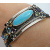Chili Rose Cowgirl Bracelet Jet & Turquoise Gemstone Bracelet - ICE