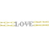 Meira T Diamond Love Paperclip Chain Bracelet - ICE