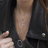 Meira T-Pave spike necklace - ICE