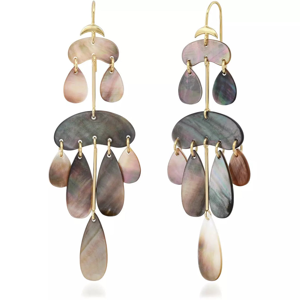 Mother of pearl online chandelier earrings