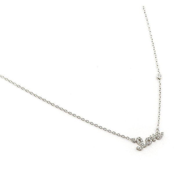 Tai Love Pendant  Necklace - Silver