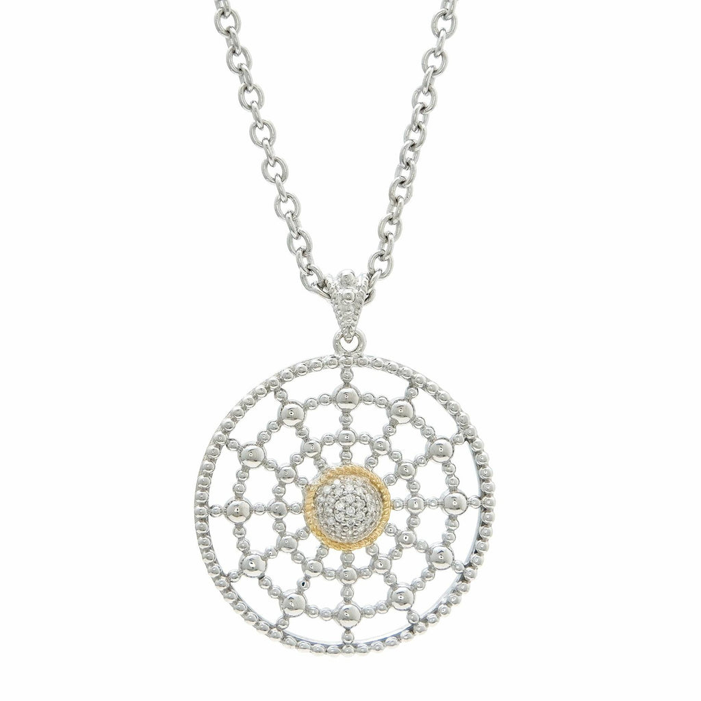 Andrea Candela 18kt and Sterling Silver Diamond Necklace - Cava Collection - ICE