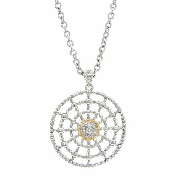 Andrea Candela 18kt and Sterling Silver Diamond Necklace - Cava Collection - ICE