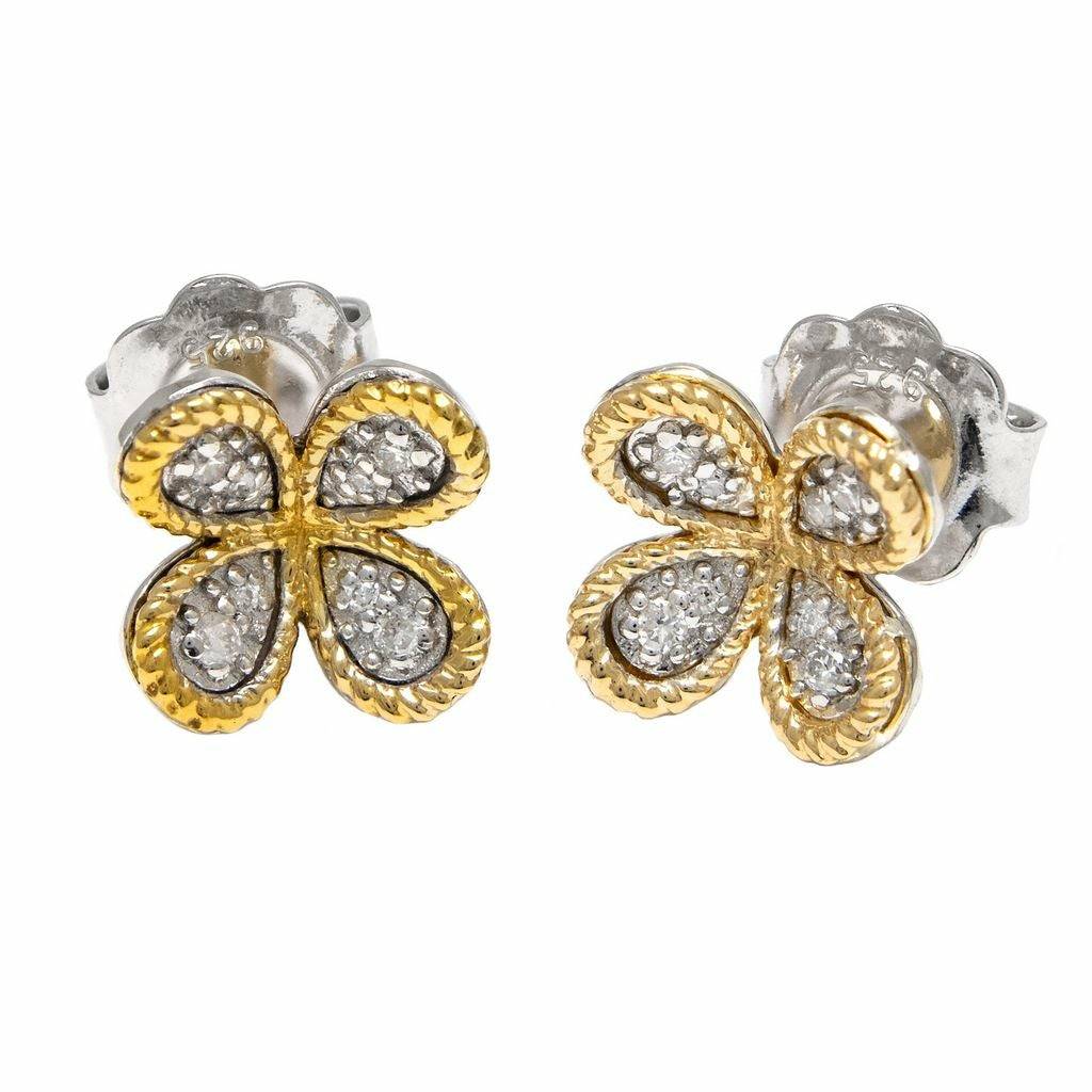 Andrea Candela 18KT & STERLING SILVER DIAMOND EARRINGS - Pop-Up Collection - ICE