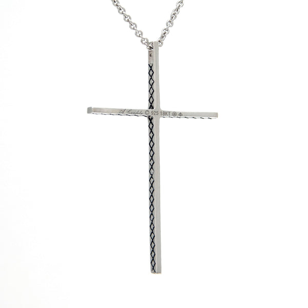 Andrea Candela Sterling Silver & Diamond Cross Pendant with Chain - ICE