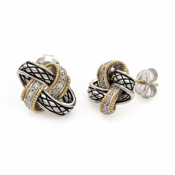 Andrea Candela Sterling Silver Love Knot Earrings - Nudo De Amor Collection - ICE