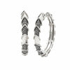 Andrea Candela Sterling Silver Round Hoop Earrings - Flecha Collection - ICE