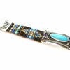 Chili Rose Cowgirl Bracelet Jet & Turquoise Gemstone Bracelet - ICE