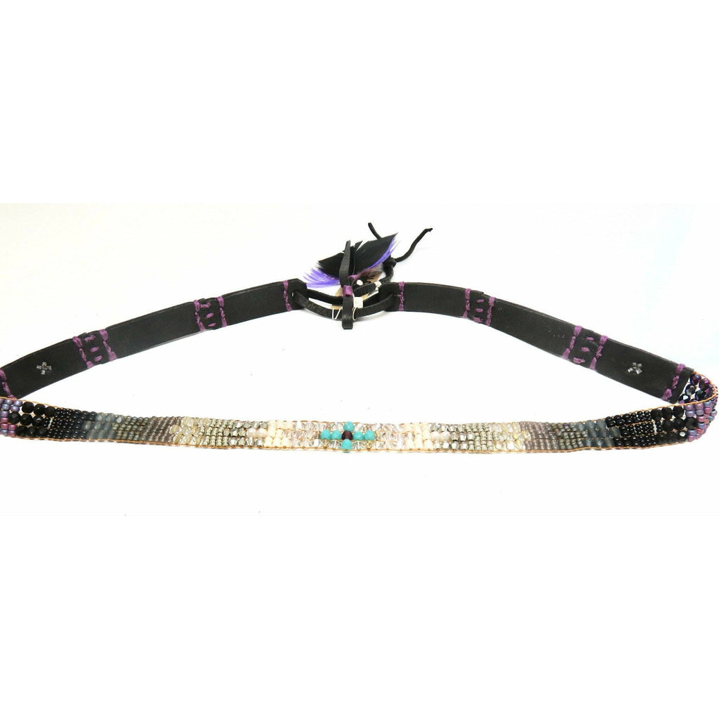 Chili Rose Purple and Pearl Ombre Mix Hat Band - ICE
