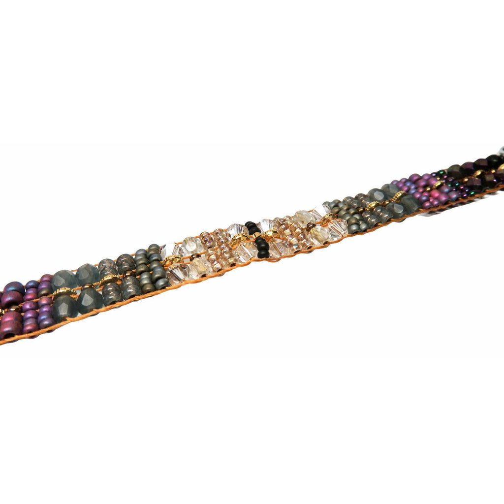 Chili Rose "Tiny Evening Drifts " Bracelet by Adonnah Langer -Ombre Collection - ICE