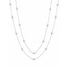 Crislu Bezel 36" Necklace Finished in Pure Platinum 4mm - ICE