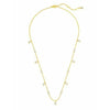 Crislu Prism Baguette 16" Necklace finished in 18KT Gold Finish - ICE