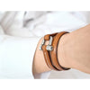 CXC Leather Wrap Bridle Bracelet - ICE