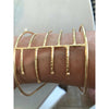 Marcia Moran Gold Linear Cuff Bracelet - ICE