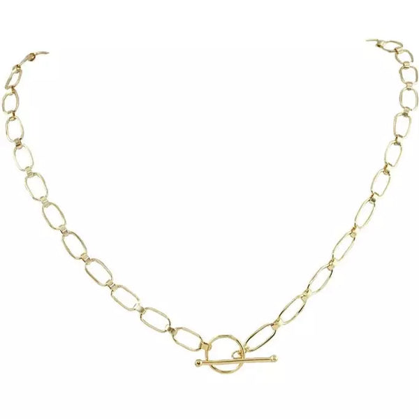 Marcia Moran Lilia Small Link T Bar Chain Necklace - ICE