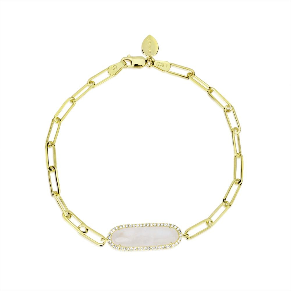 Meira T 14K Yellow Gold Moonstone bracelet - ICE