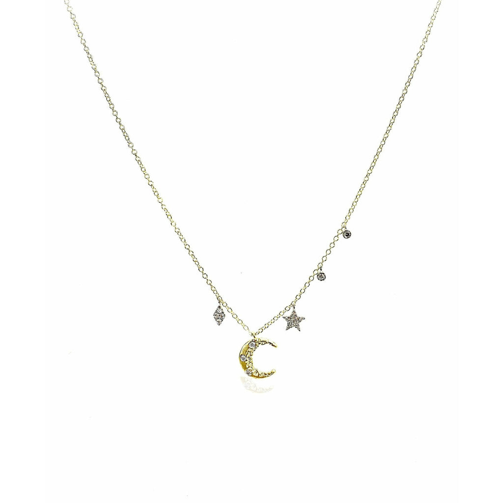 Dainty Yellow Gold Heart Necklace | Meira T - Freedman Jewelers