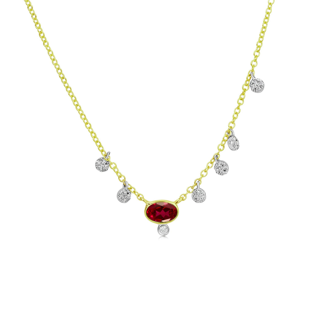 Meira T Moon Charm Paperclip Necklace – Goldstein Jewelers
