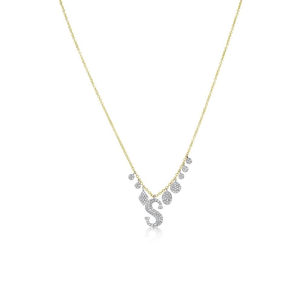 Meira T Diamond and Charms Initial Necklace - ICE