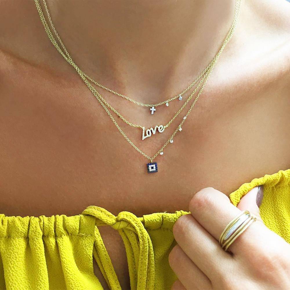 Meira T Gold & Diamond Love Necklace - ICE
