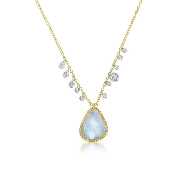 Meira T Rainbow Moonstone Charm Necklace - ICE