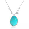 Meira T Turquoise and Diamond White Gold Statement Necklace - ICE