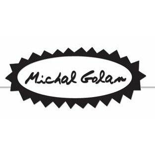 Michal Golan Gold Tone/Black & Turquoise Stones Large Wall Hamsa - ICE