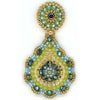 MIGUEL ASES DESERT OASIS LIME AND TURQUOISE EARRINGS - ICE