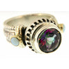 REVE Jewelry Mystic Stone & Opal Ring -Sterling Silver & 14kt Gold - ICE