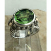 Reve Jewelry Oval Peridot Sterling Silver & 14kt Gold Ring - ICE