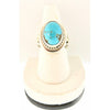 REVE Jewelry Oval Turquoise Ring - Sterling Silver & 14kt Gold - ICE