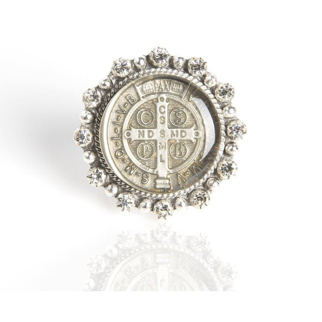 Virgin Saints and Angels Classic San Benito Statement Ring - ICE