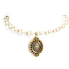 VIRGINS SAINTS AND ANGELS ICONIC PEARL 10MM CHOKER - ICE