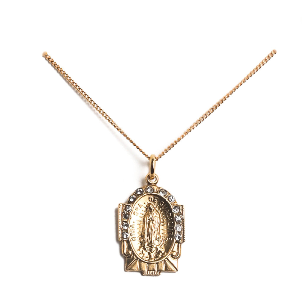 Virgins Saints and Angels Love My Guadalupe Necklace - ICE